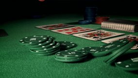 Poker chips. Filmed on a high-speed camera at 1000 fps. High quality FullHD footage - Powered by Shutterstock - Get 15% off with code: PIKWIZARD15
