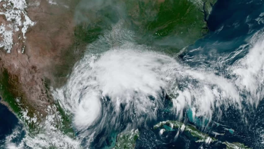 Hurricane HELENE as a  life-threatening Category 4 on radar and satellite screens