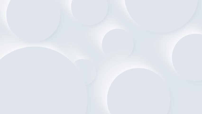 A dreamy space woven by light and shadow. A minimalistic shape animation for backgrounds featuring a white-based design.