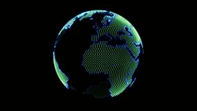 Global network connection and data connections concept. Worldwide links on planet earth at night. Earth in open space and digital web. World communication technology. Blue black background. - Powered by Shutterstock - Get 15% off with code: PIKWIZARD15