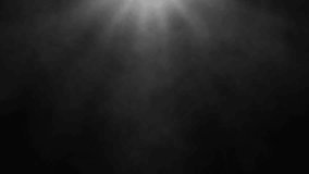 Smoke billowing with white light beams above, black background - abstract wallpaper with fog - Powered by Shutterstock - Get 15% off with code: PIKWIZARD15