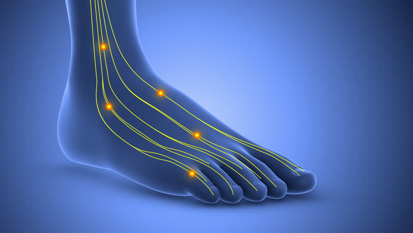 Tingling nerve in the foot