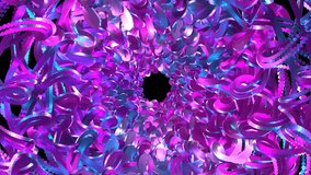 background of purple. Vibrant Spiral of Neon Loops. Abstract Tunnel of Colorful Twists. Futuristic Neon Vortex of Intertwined Shapes - Powered by Shutterstock - Get 15% off with code: PIKWIZARD15