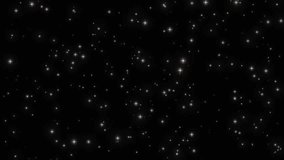 Stars Moving On Black Background. Small Stars Blinking On Alpha Channel Background. Blinking Tiny Stars Moving In The Dark Sky - Powered by Shutterstock - Get 15% off with code: PIKWIZARD15