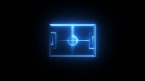 Animation of neon sports stadium on black background with neon light collar animated .	 - Powered by Shutterstock - Get 15% off with code: PIKWIZARD15