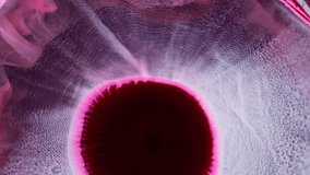 Exploring the intricate patterns of fluid dynamics in a colorful liquid experiment at a science fair - Powered by Shutterstock - Get 15% off with code: PIKWIZARD15