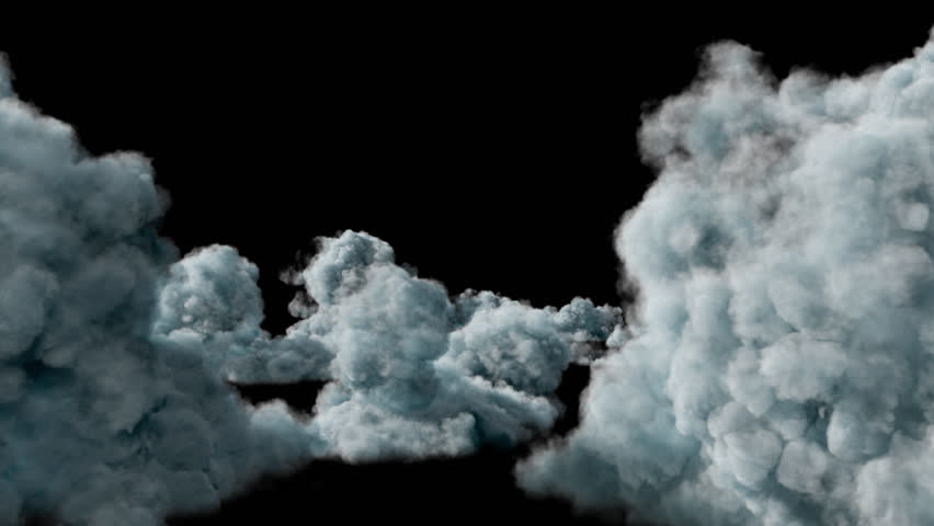 Cloud Soft Fly Over Sky with Alpha Channel. 3D rendering. Flying over sky passing clouds on alpha channel place on footage or background easier to change colour.