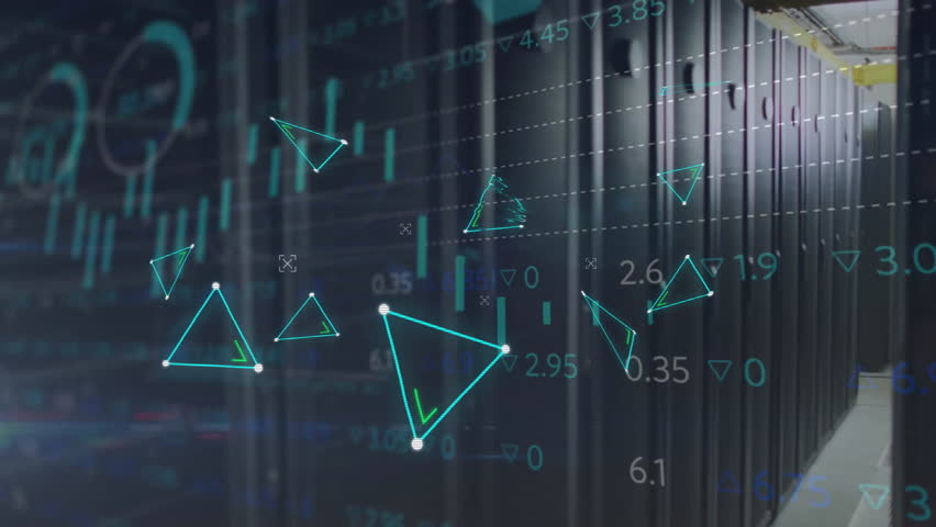 Animation of digital data processing over computer servers. Global connections, computing and data processing concept digitally generated video. - Powered by Shutterstock - Get 15% off with code: PIKWIZARD15