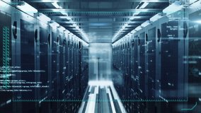 Animation of digital data processing over computer servers. Global connections, computing and data processing concept digitally generated video. - Powered by Shutterstock - Get 15% off with code: PIKWIZARD15