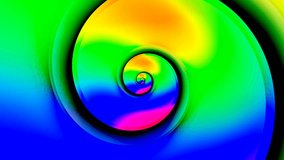 Seamless animation of a rainbow gradient texture illustration pattern swirl. Geometric colorful graphic spiral with a psychedelic look - Powered by Shutterstock - Get 15% off with code: PIKWIZARD15