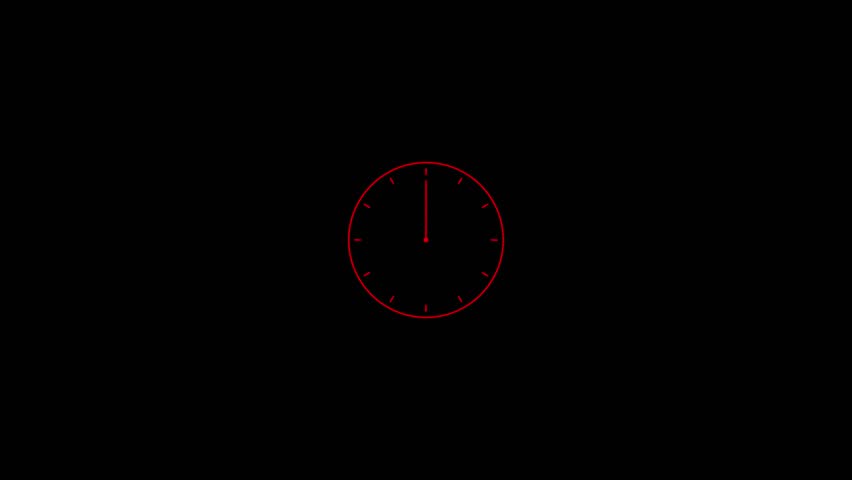 Abstract very nice new analog clock icon animation.clock icon Countdown 24 Hour Day Fast Speed..