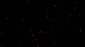 Red Rose Petals Falling on Alpha Channel Loop. 3D rendering. Red Rose petal falling on alpha channel place on footage or background and easier to change colour in a seamless loop. - Powered by Shutterstock - Get 15% off with code: PIKWIZARD15
