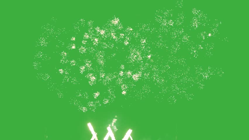 An enchanting firework display lights up the dark sky in vibrant colors, perfect for New Year Eve, Independence Day, or any festive celebration, set against a vivid green backdrop - Powered by Shutterstock - Get 15% off with code: PIKWIZARD15