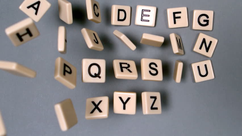 plastic letters bouncing showing alphabet slow Stock Footage Video (100 ...