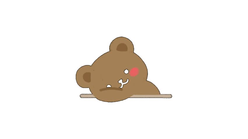 teddy bear icon with a transparent background. teddy bear icon animation.
