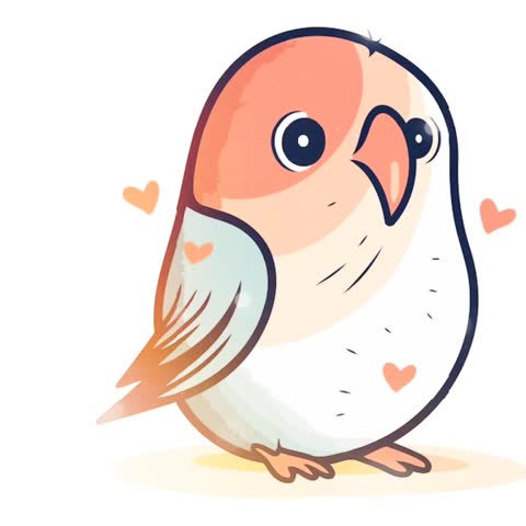 Cute Bird Vector Graphic Animation