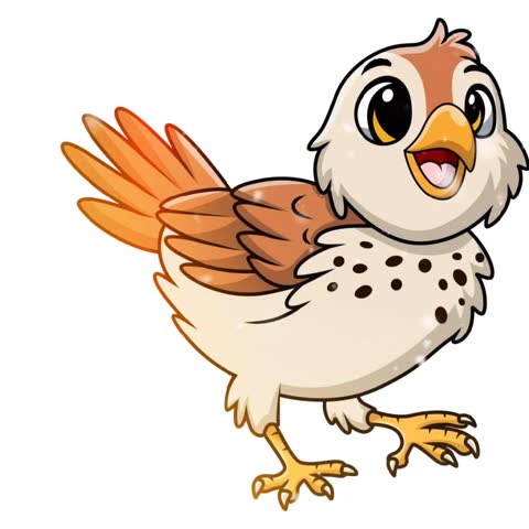 Cute Bird Vector Animation Graphic