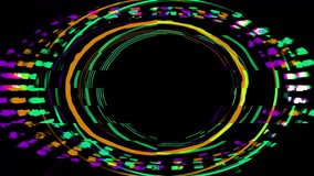 abstract neon green, purple, orange light glitch on a black background - Powered by Shutterstock - Get 15% off with code: PIKWIZARD15