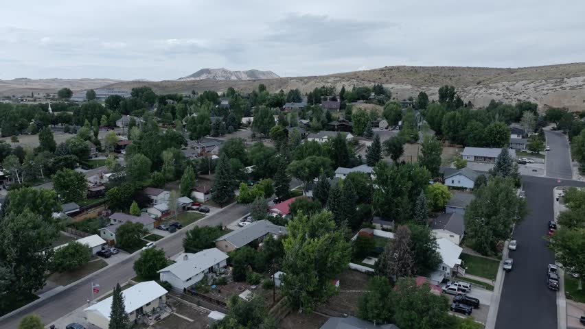 Craig Colorado drone shot showing sandstone cliffs and Shadow Mountain in the background.
