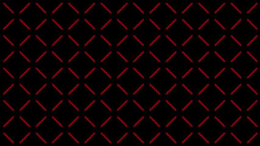 red squiggly line grid pattern. zig zag line seamless loop background, seamless geometric pattern	