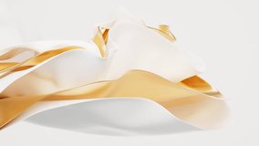 Flowing multilayer cloth background, 3d rendering. Motion graphic. - Powered by Shutterstock - Get 15% off with code: PIKWIZARD15