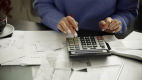 Money Bankruptcy Stressed Woman Checking Bills, 
Taxes, Bank Account Balance And Calculating Expenses. Exhausted Frustrated Woman Working Paper Bills, Feeling Stressed. Financial Monthly Family Budget - Powered by Shutterstock - Get 15% off with code: PIKWIZARD15