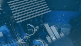 Animation of financial data processing over caucasian woman using smartphone. Global finance, business, connections, computing and data processing concept digitally generated video. - Powered by Shutterstock - Get 15% off with code: PIKWIZARD15