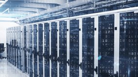 Animation of binary coding and digital data processing over computer servers. Global connections, computing and data processing concept digitally generated video. - Powered by Shutterstock - Get 15% off with code: PIKWIZARD15