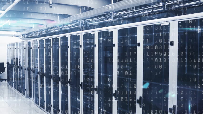 Animation of binary coding and digital data processing over computer servers. Global connections, computing and data processing concept digitally generated video. - Powered by Shutterstock - Get 15% off with code: PIKWIZARD15