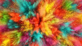 Super Slow Motion of Colored Powder Explosion with Rotating Camera. Filmed on High Speed Cinema Camera, 1000fps. - Powered by Shutterstock - Get 15% off with code: PIKWIZARD15