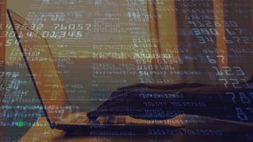 Binary code and data processing code overly on dark background. Global artificial intelligence, connections, computing, and data processing concept digitally generated code. - Powered by Shutterstock - Get 15% off with code: PIKWIZARD15