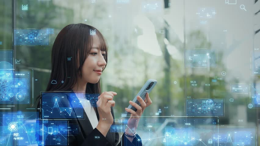 Woman using smartphone in the city and digital technology concept - Powered by Shutterstock - Get 15% off with code: PIKWIZARD15