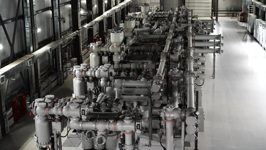 power plants, a station for generating electricity , 4k video