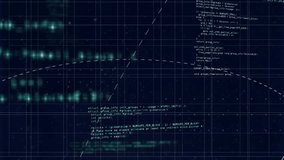 Animation of mathematical formulae and data processing over dark background. Global finance, business, connections, computing and data processing concept digitally generated video. - Powered by Shutterstock - Get 15% off with code: PIKWIZARD15