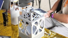 3D printed satelite device, electronics - Powered by Shutterstock - Get 15% off with code: PIKWIZARD15