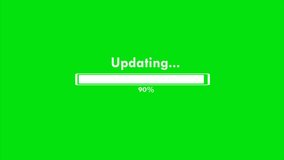 Futuristic Updating Progress Bar 0-100 Animation on green screen 4K video - Powered by Shutterstock - Get 15% off with code: PIKWIZARD15