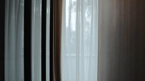 Elegant sheer curtains enhance natural light, creating a warm and inviting ambiance - Powered by Shutterstock - Get 15% off with code: PIKWIZARD15