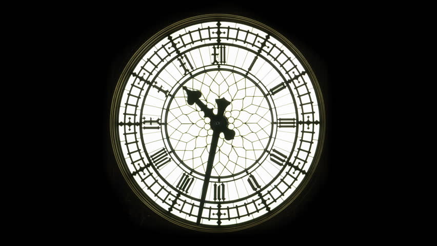 Close up timelapse of the iconic big ben clock in london, england