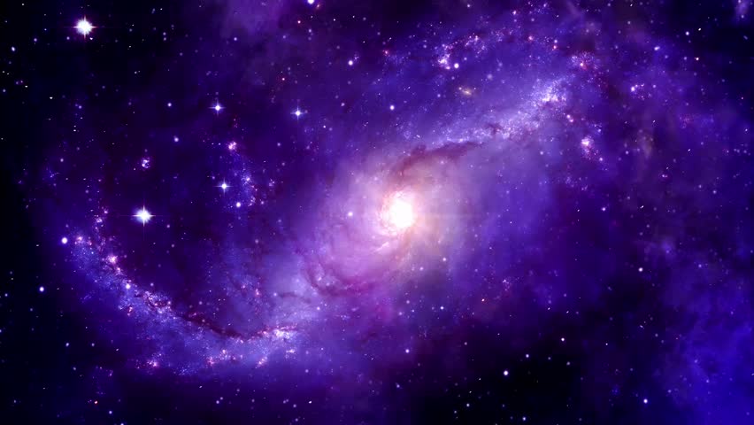 Purple spiral galaxy 4k motion graphic 