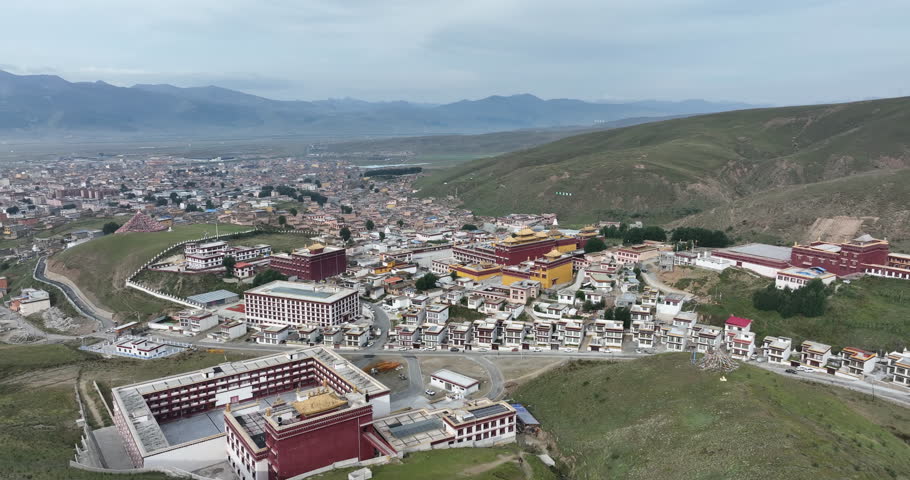 The Changqing Chunker Temple  in Litang, China. 