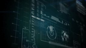 Animation of data processing on black background. Global technology, computing and digital interface concept digitally generated video. - Powered by Shutterstock - Get 15% off with code: PIKWIZARD15