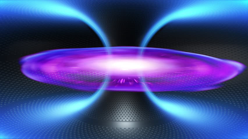 High Energy Particles Flow Through A Tokamak Or Doughnut-Shaped Device. Antigravity, Magnetic Field, Nuclear Fusion, Gravitational Waves And Spacetime Concept