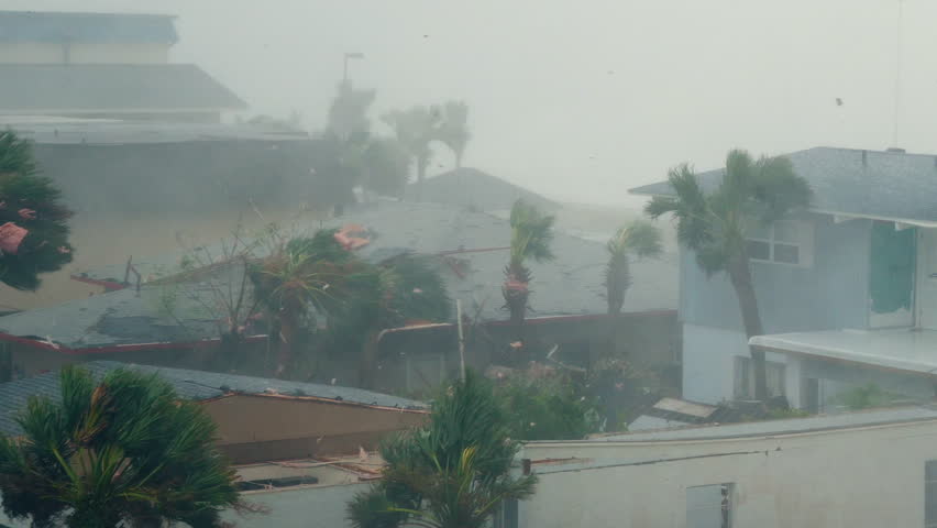 Category 5 Hurricane Strikes the Coast of Florida - Micheal 2018