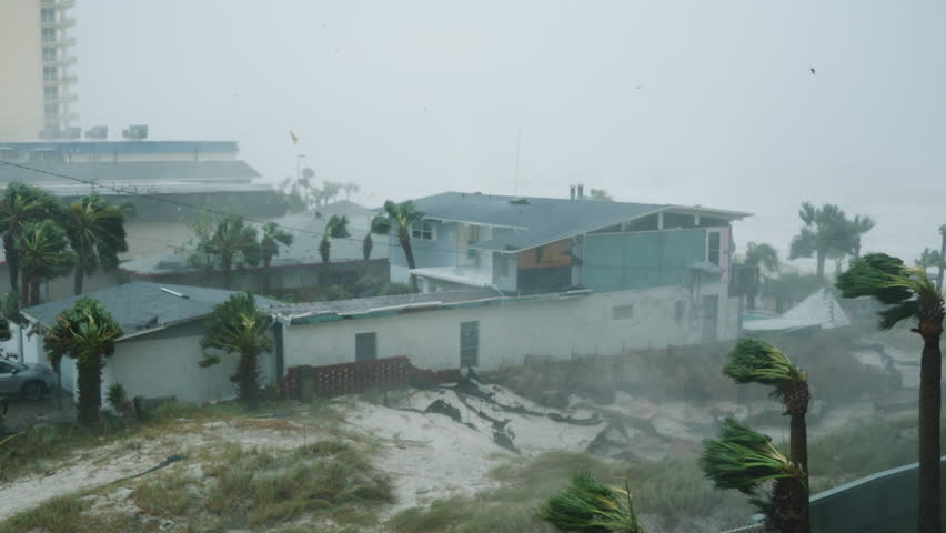 Category 5 Hurricane Strikes the Coast of Florida - Micheal 2018