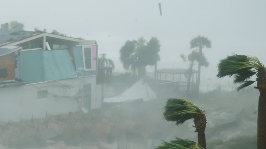 Category 5 Hurricane Strikes the Coast of Florida - Micheal 2018