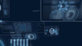 Animation of digital data processing over scope scanning. Global connections, computing and data processing concept digitally generated video. - Powered by Shutterstock - Get 15% off with code: PIKWIZARD15