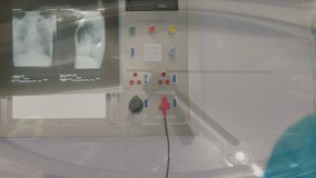 Animation of clock hands ticking fast over caucasian male and female surgeon operating. Time, urgency, emergency, medical services, teamwork and hospital, digitally generated video. - Powered by Shutterstock - Get 15% off with code: PIKWIZARD15