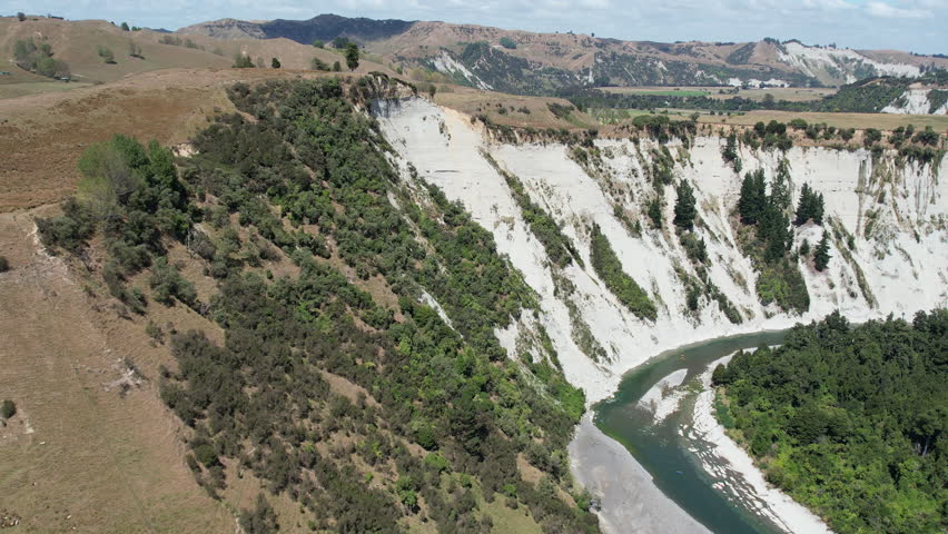 Rangitikei Gorge flyover aerial view