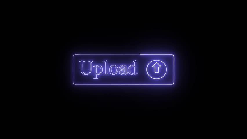 Upload icon upload process animation.