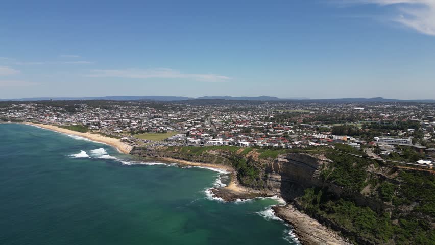Beautiful Coastline of Newcastle Australia 